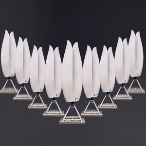 3-M Tulip Wind Turbine: Bouquet of 10 (On-Grid)