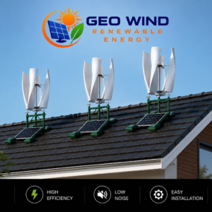 3 Eco-Roof Energy Hub: 3 Small Tulip Turbines (On-Grid)